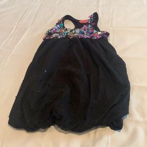 Black tank sequin dress